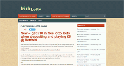 Desktop Screenshot of irishlotto.org