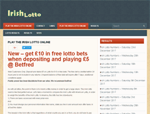 Tablet Screenshot of irishlotto.org