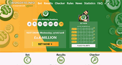 Desktop Screenshot of irishlotto.info